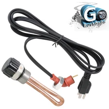 Powerstroke Diesel Engine Block Heater Element & Cord Cable For 03-10 Ford 6.0L