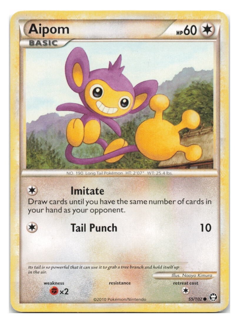 Pokemon - Aipom - 55/102 - Triumphant - NM/M