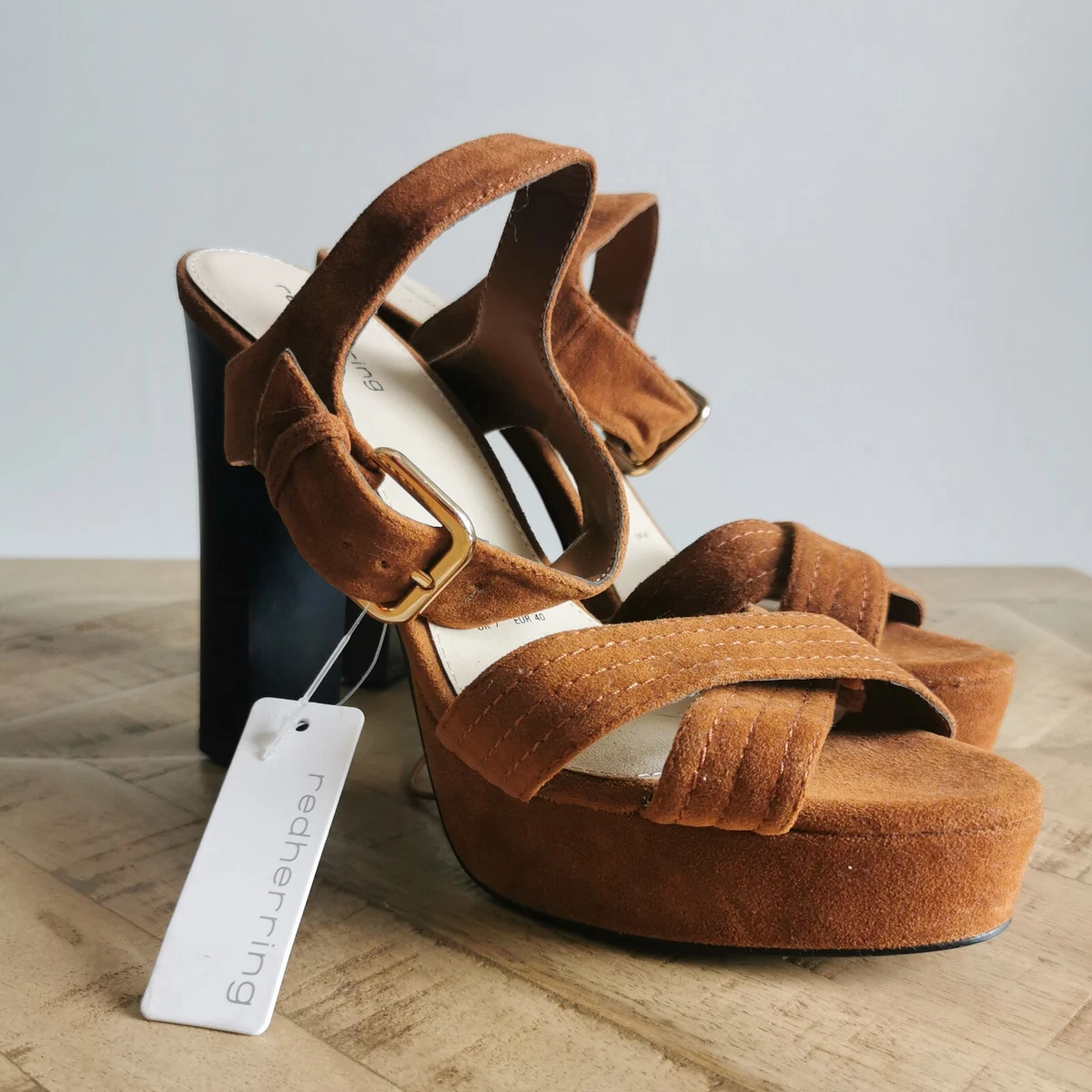 Suede strappy sandals sale