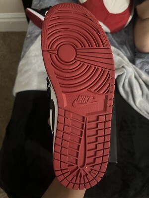 Size 9.5 - Jordan 1 Low Bred Toe