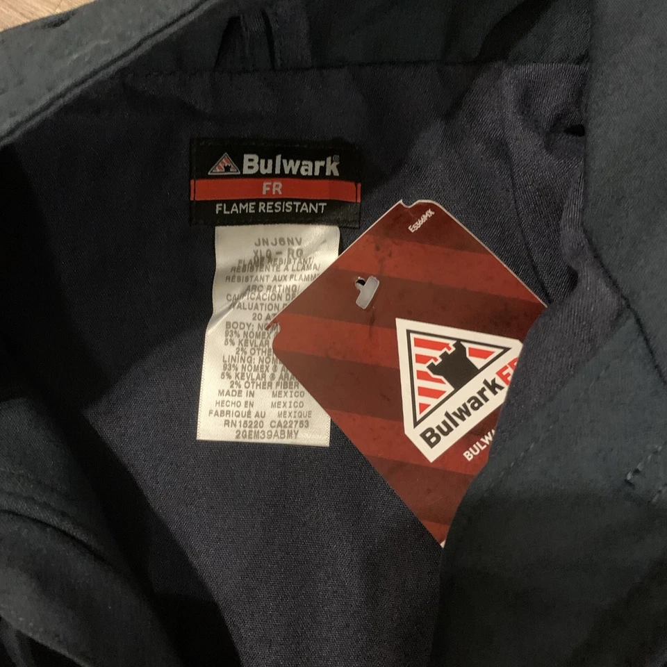 BULWARK FR Navy Blue Jacket Cat 3 Coat Size XL NWT JNJ6NV New - Image 2 of 4