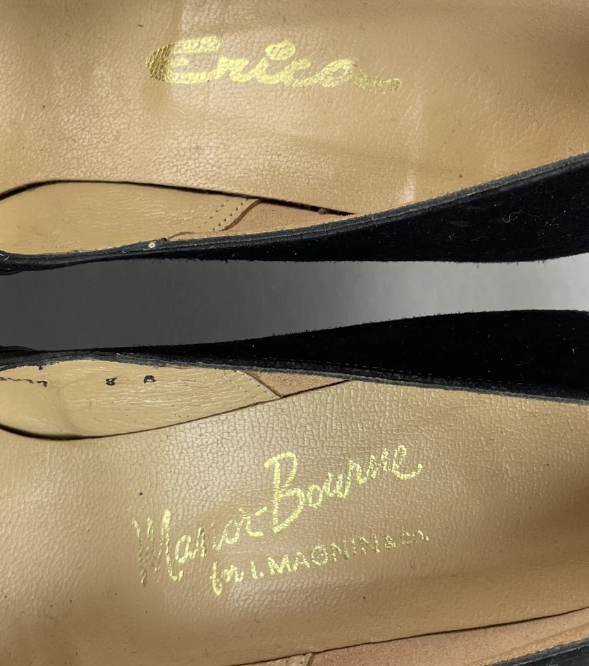 Vintage 1960's Manor Bourne I. Magnin Co Women’s Maryjanes heels Size 8B - Image 4 of 4