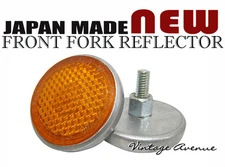 HONDA CB100 CL100 CL100S CB125 CB175 CA175 FRONT FORK REFLECTOR [AMBER] *P7