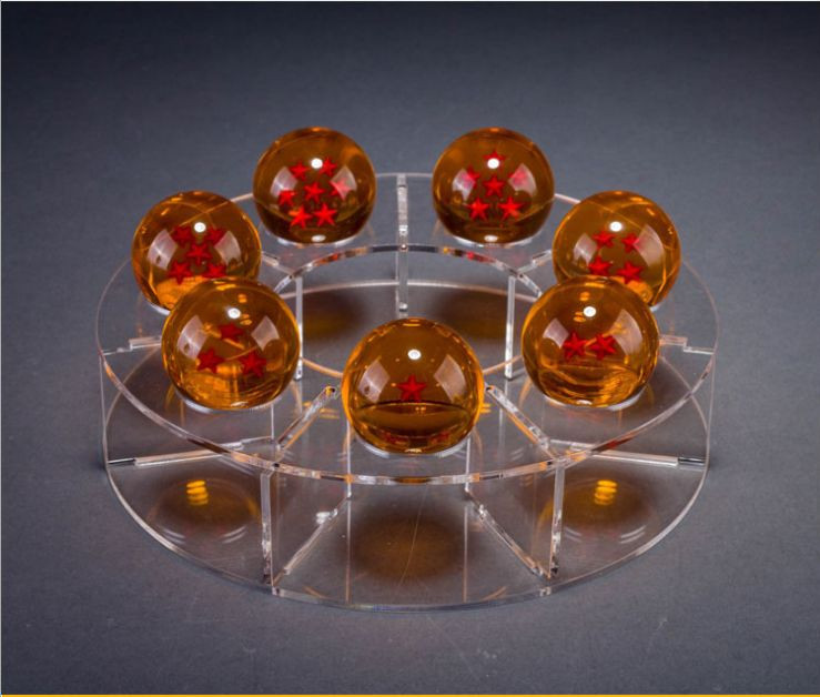 7Pcs Dragon Ball Z Crystal Collection Star Figures – 3.5cm Acrylic Anime Set In Box