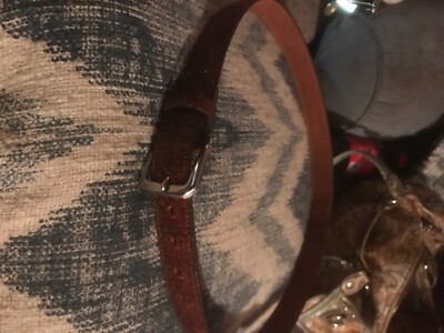 bill blass belt men or womens brown genuine leather USA med  display picture 1