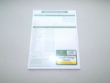 E-Z Products Payroll Change Notice 8-1/2" x 11" - 50 Sheets FREE SHIPPING