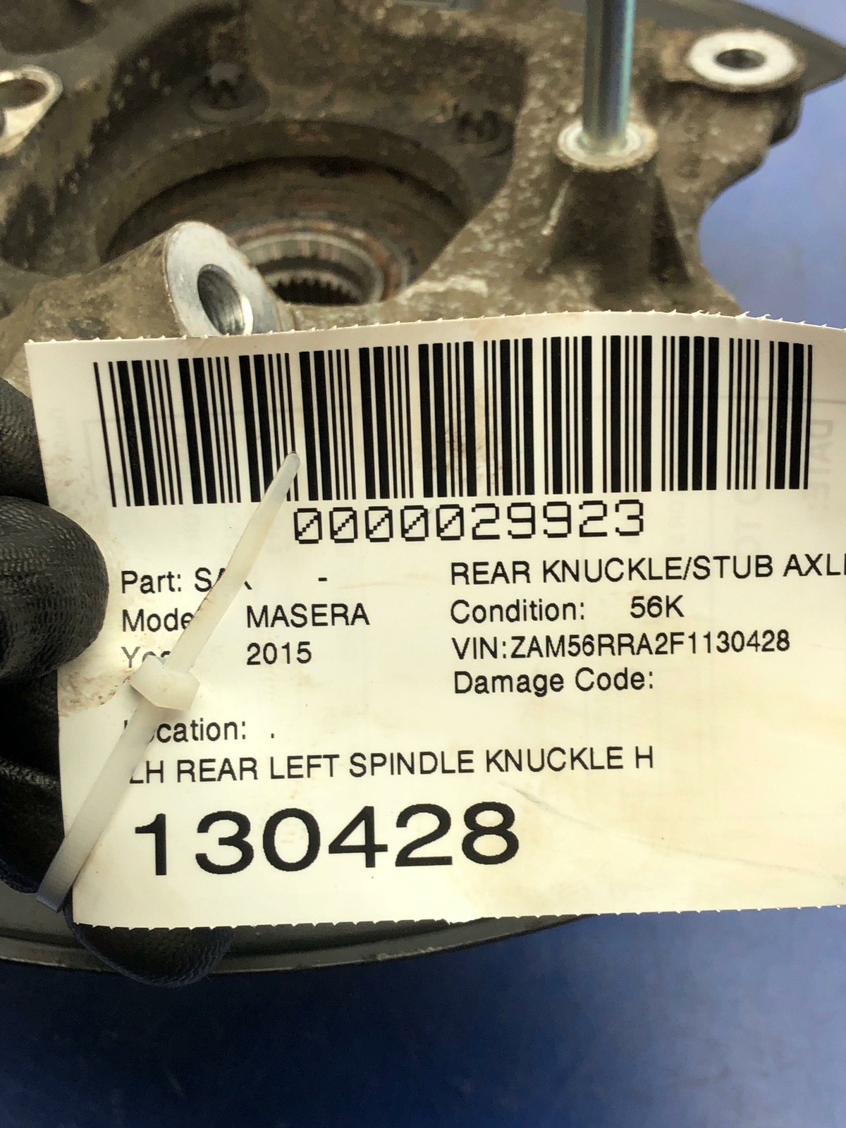 2013 - 2016 MASERATI QUATTROPORTE M156 OEM REAR LEFT SPINDLE KNUCKLE HUB BEARING