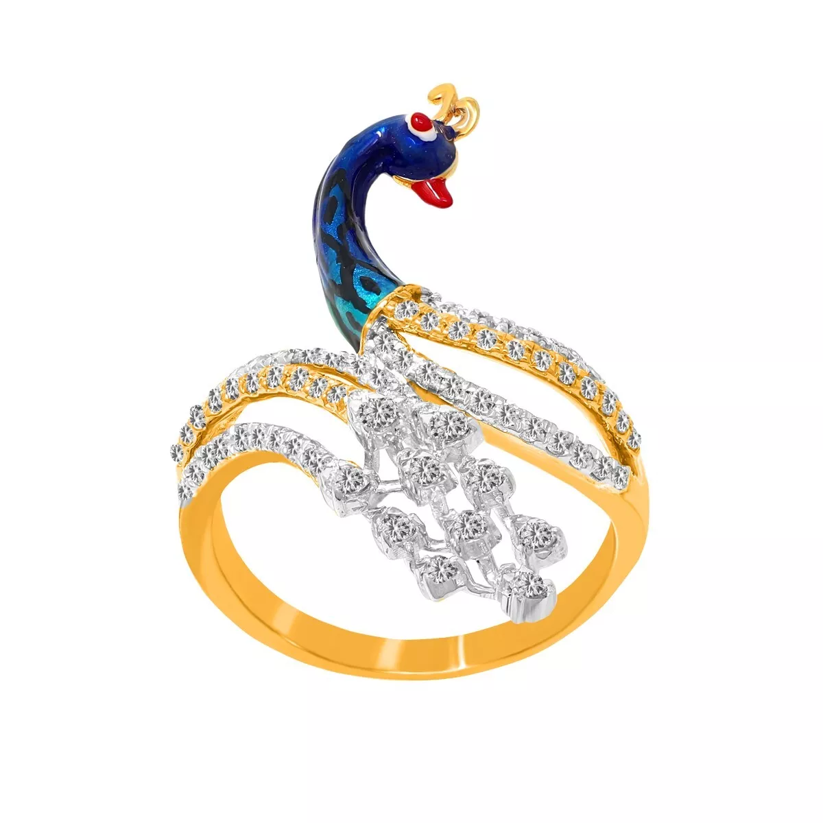 Gold Peacock Design Finger Ring/Beautiful Finger Ring Designs/GOLD RING/Trendy  Finger Ring - YouTube