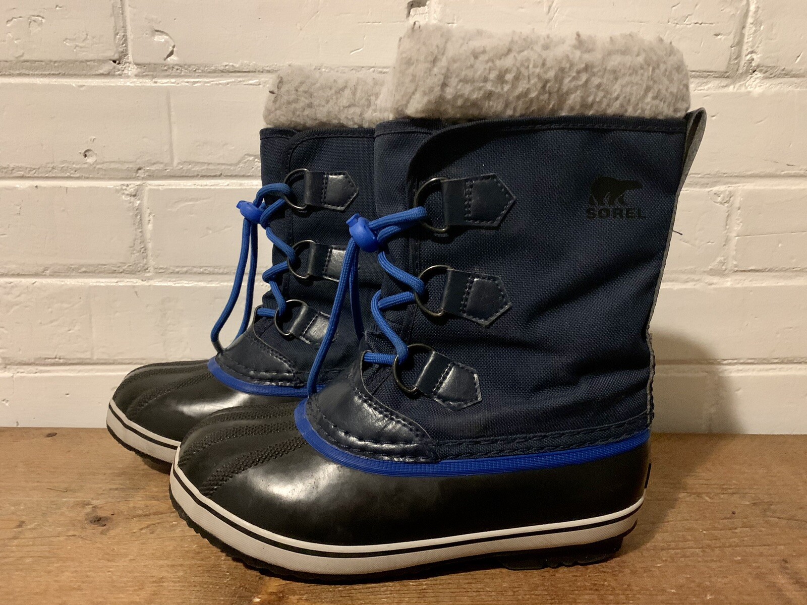 Sorel Youth Yoot Pac Nylon boot blue boys waterproof winter boots size 3 eBay