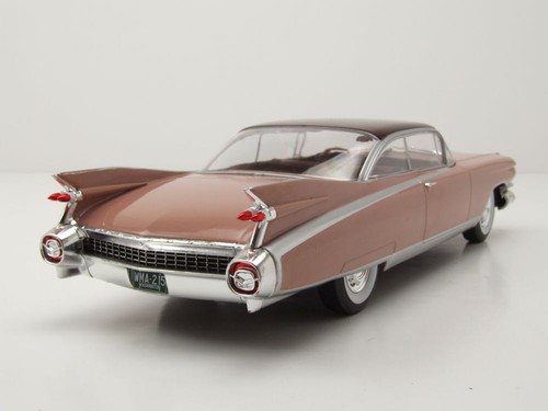 Cadillac Eldorado Seville Coupe 1959 hellrosa metallic Modellauto 1:24 Whitebox - Bild 2 von 8