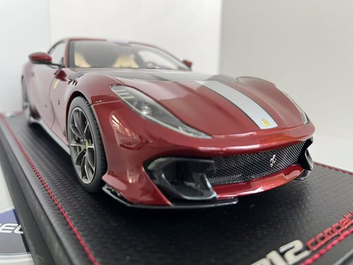 1/18 Colección Mr Ferrari 812 competizione En Rojo Metálico Oscuro - Imagen 11 de 12