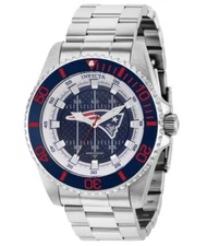 Invicta New England Patriots Men's 47mm Limited Stainless Quartz Watch 36921