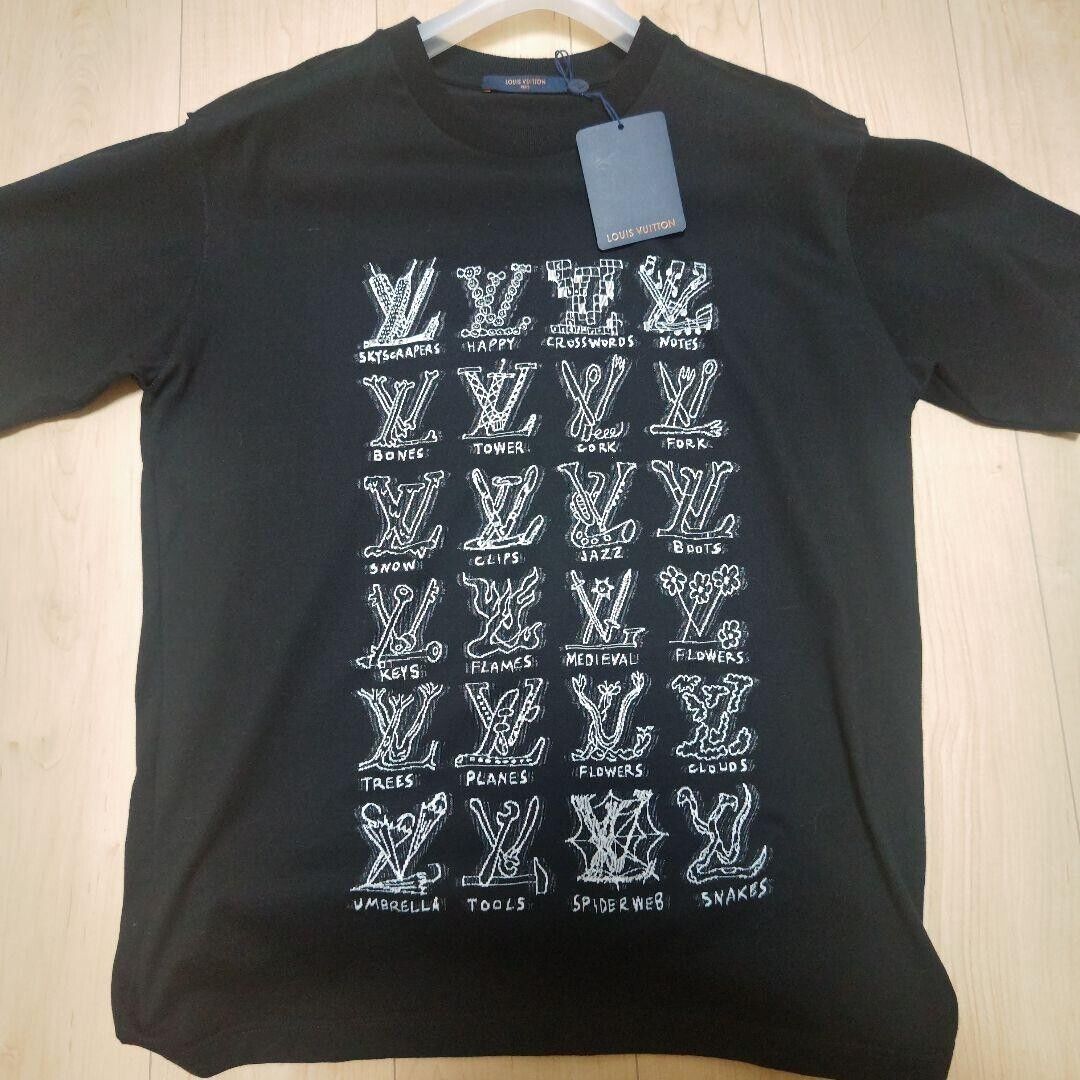 LOUIS VUITTON Logo mark Graphic Art Embroidery T-shirt XL LOUIS VUITTON Logo mark Graphic Art Embroidery T-shirt XL