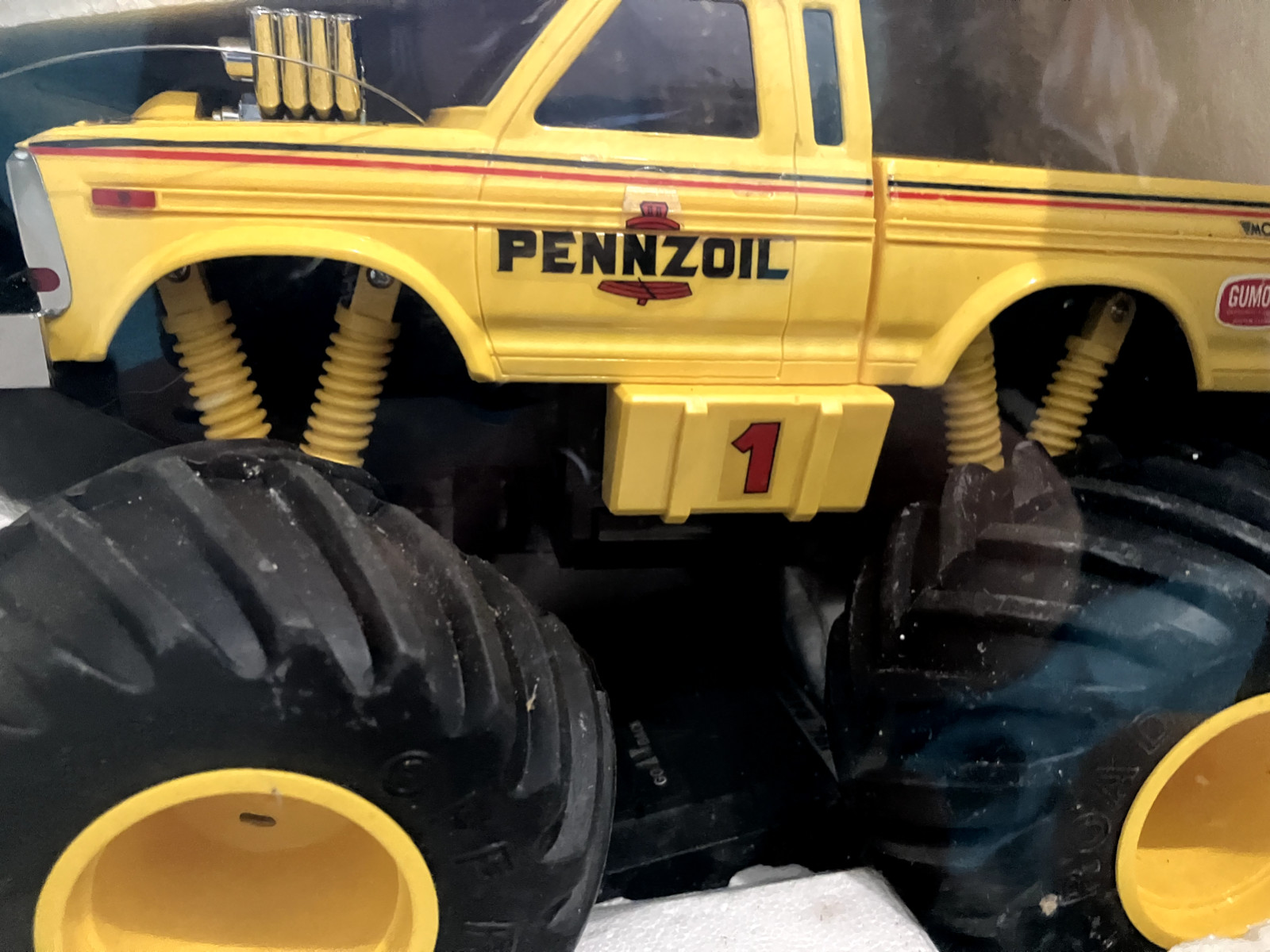 vintage rc monster truck pennzoil 4x4 1980's JRL in original package