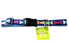 Up Country Dog Collar Big Bones Design Adjustable Made In USA - XL - Multicolor