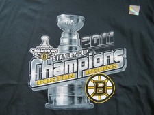 2011 BOSTON BRUINS Stanley Cup Champions XL Shirt w/ Hologram PATRICE BERGERON