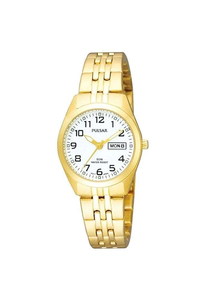 Vintage minuscule Pulsar montre Pour les femmes | Rectangulaire de ton or montre
