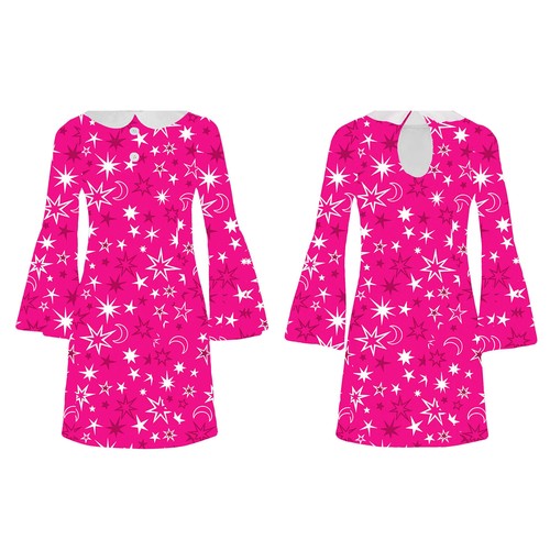 Kids Girls Dress Up 60s Dresses Fancy Sundress Carnival Dancewear Talent Stage - Picture 23 of 61