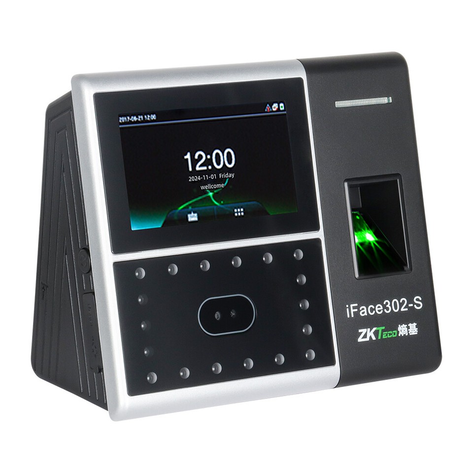 ZKTeco iFace302-S WiFi Face Fingerprint Time Attendance Machine Access ...