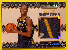 2022-23 PANINI NBA HOOPS ROOKIE SWEATERS PATCH BENNEDICT MATHURIN INDIANA PACERS