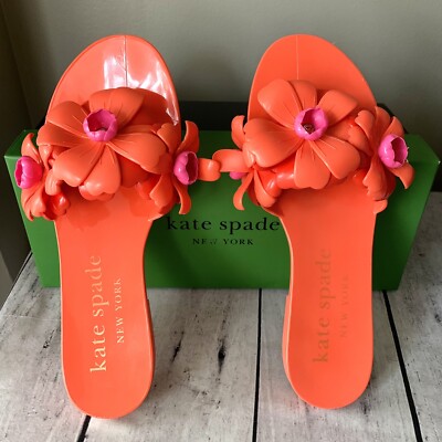 Kate Spade New York Jaylee Jelly Flat Thong Slide Sandals Size