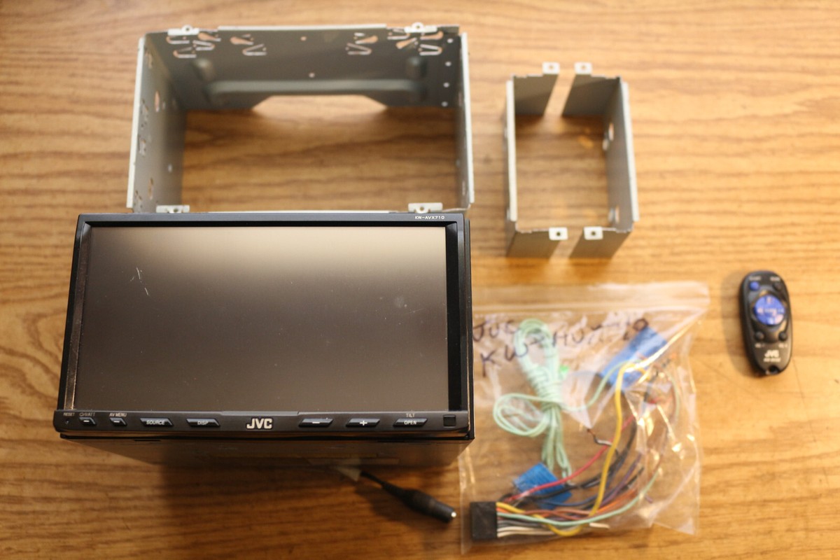 DVD　10×2 8.7 JVC KW-AVX710 in-dash Double-DIN DVD player 7'' SCREEN w/Remote