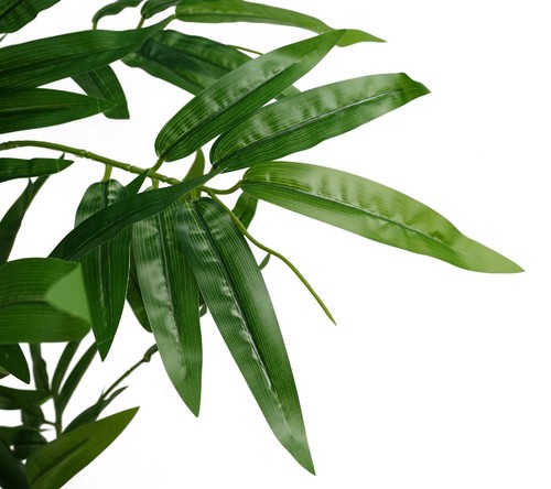 Plantas de bambú artificiales árboles hoja grasa 90 cm 3 pies verde - Imagen 3 de 4