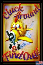 WORLDS GREATEST SIGNS FUNNY OUTDOOR METAL 8"X12" CHICKEN COOP FARM BARN DECOR