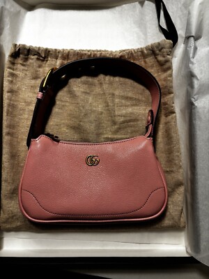 Gucci Aphrodite Mini Leather Shoulder Bag for Women - Light Pink