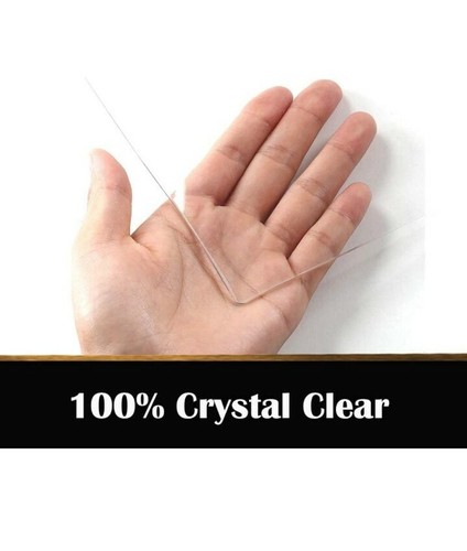 Leoewo- 24x36 Inch Clear Plastic Table Protector Dining Tablelcloth Vinyl Topper - Picture 4 of 7