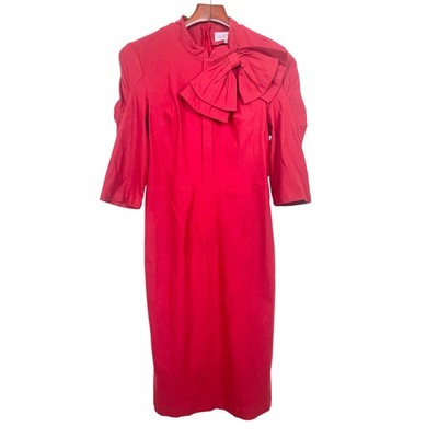 Womens Dress Sz L Pin Up Betty Page Stretchy Rockabilly Retro Bombshell 40s Red