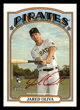 2021 Topps Heritage RED INK AUTOGRAPH Jared Oliva