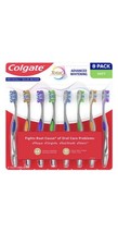 Colgate Total Advanced Whitening Soft Toothbrush 8 Pack Multicolor Soft Bristles