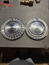 2x 1958 Plymouth 14 Belvedere Christine Hubcaps Good Condition 1828404 Rare