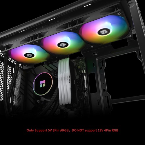 Thermalright Frozen Magic 360 Black ARGB V2 CPU Aio Cooler, Triple... - Photo 6/6