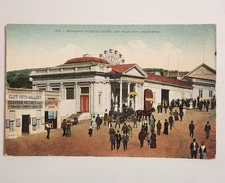 Vintage Postcard: Sutro Baths San Francisco, CA Entrance Building 1900s