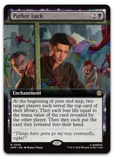 Parker Luck (Extended Art) #258 (NM) Spider-Man SPM Magic MTG