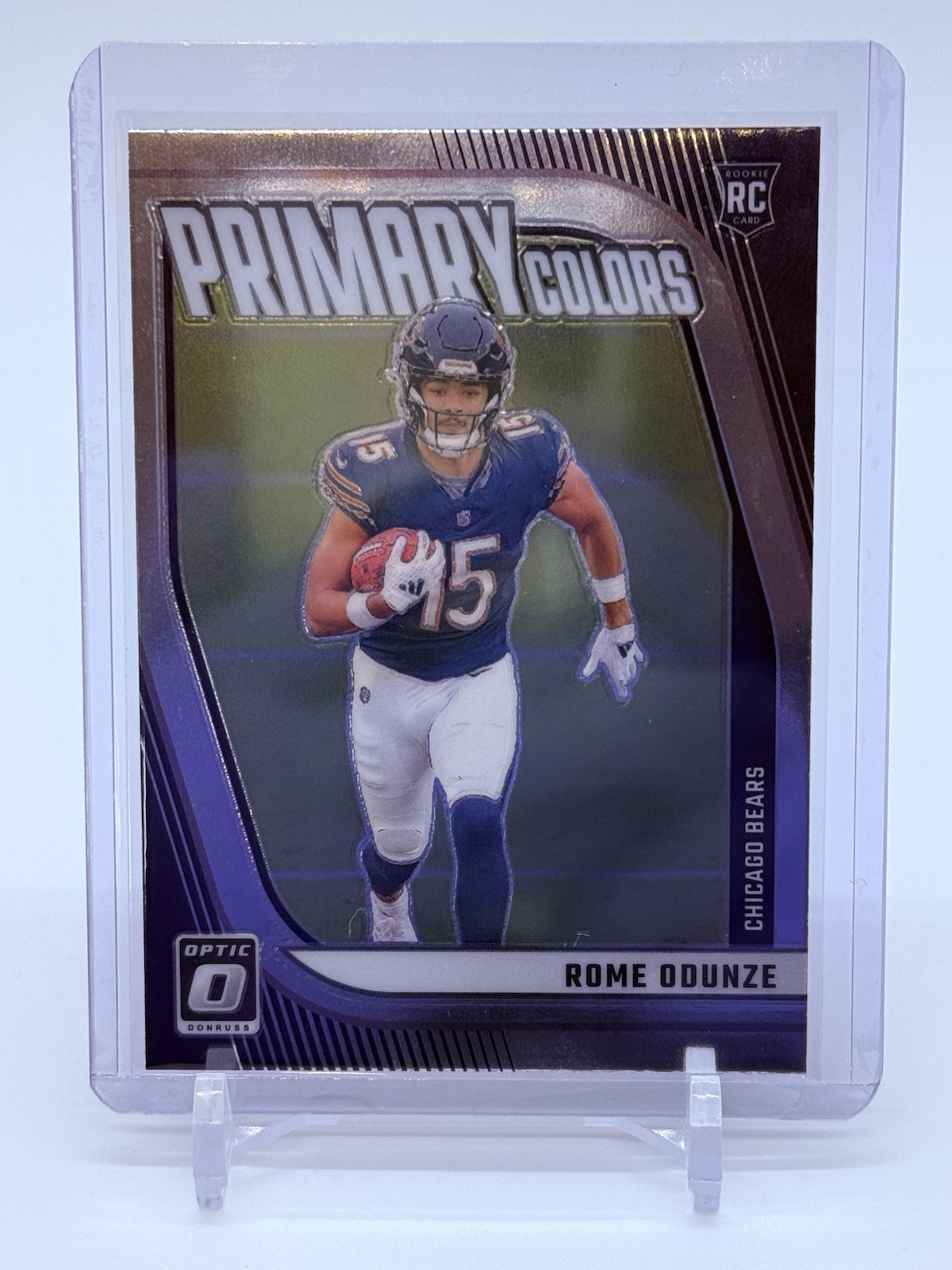 2024 Panini Donruss Optic NFL Rome Odunze Primary Colors Rookie RC Chicago Bears