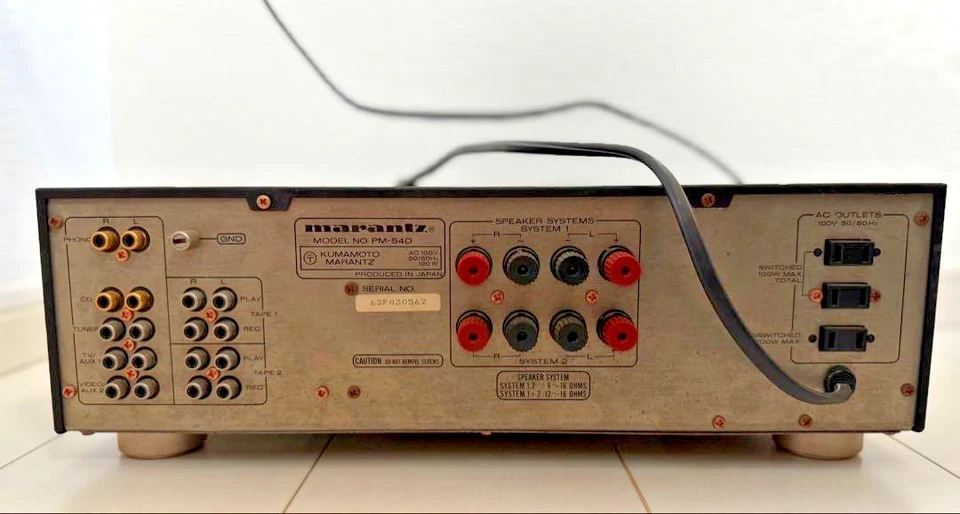 Vintage Used MARANTZ PM-54D Pre-Main Amplifier from Japan M - Image 4 of 4