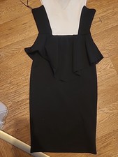 Ladies Boohoo Size 10 Black And White Sleeveless Dress(Has Marks On)