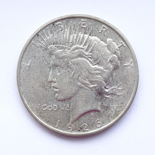 PEACE SILVER DOLLAR 1926-D / FedEx Free Shipping - Picture 1 of 9