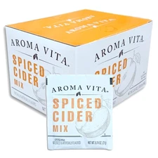 Aroma Vita Spiced Cider Mix Packets Value Pack   | .74 Oz | Box of 40