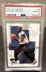 MICHAEL JORDAN ~ 2001 Upper Deck Ovation Basketball Card #90 ~ Graded PSA 10 GEM