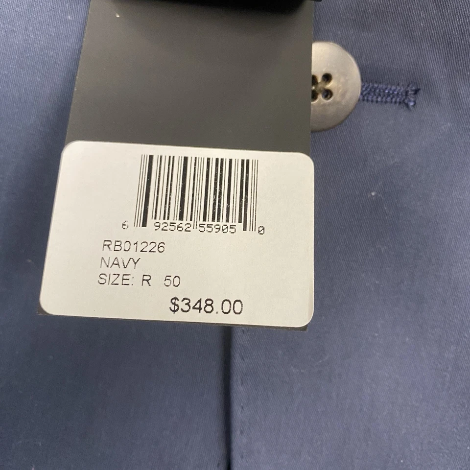 Robert Barakett Jacket Mens 50R Navy Blue Unstructured Blazer Sport Coat - Image 4 of 4