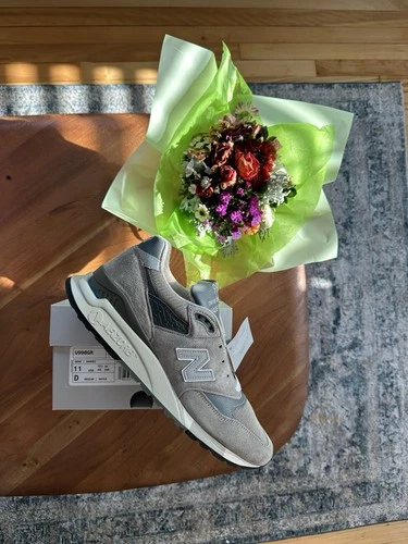New Balance 998 Made in USA Grey Silver Size 11 Brand New Ships Asap