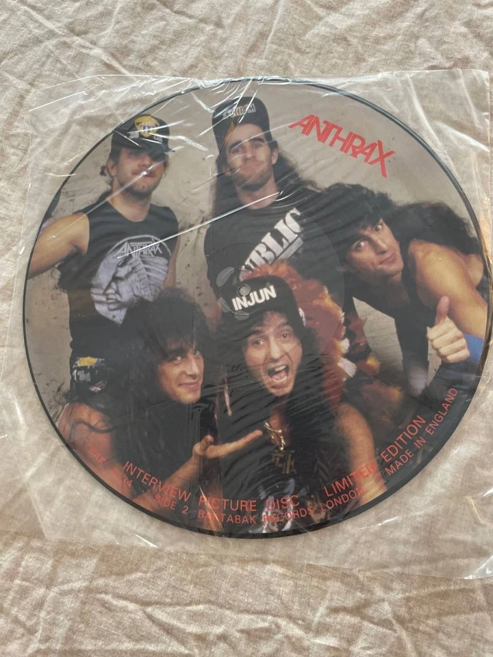 Vinyl Interview Picture Interview Disc ANTHRAX Limited Edition England - Bild 3 von 4