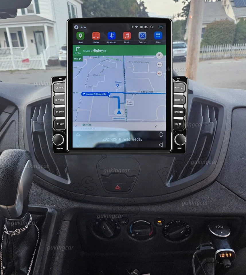 适用于 2015 - 2019 年福特 Transit 150 250 350 Android 13 9.7 英寸汽车收音机 CarPlay 立体声 — 第 2/4 张图片