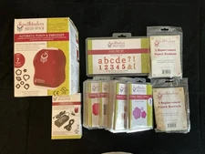 Spellbinders Presto Punch Machine + 19 Die Sets + 6 Punch Booklets (Used) 