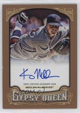 2014 Topps Gypsy Queen Gold 22/25 Kris Medlen #GQA-KM Auto nd3