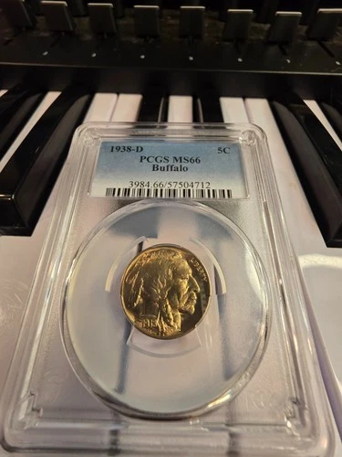 1938 D Buffalo Nickel PCGS MS-66 NICE TONING